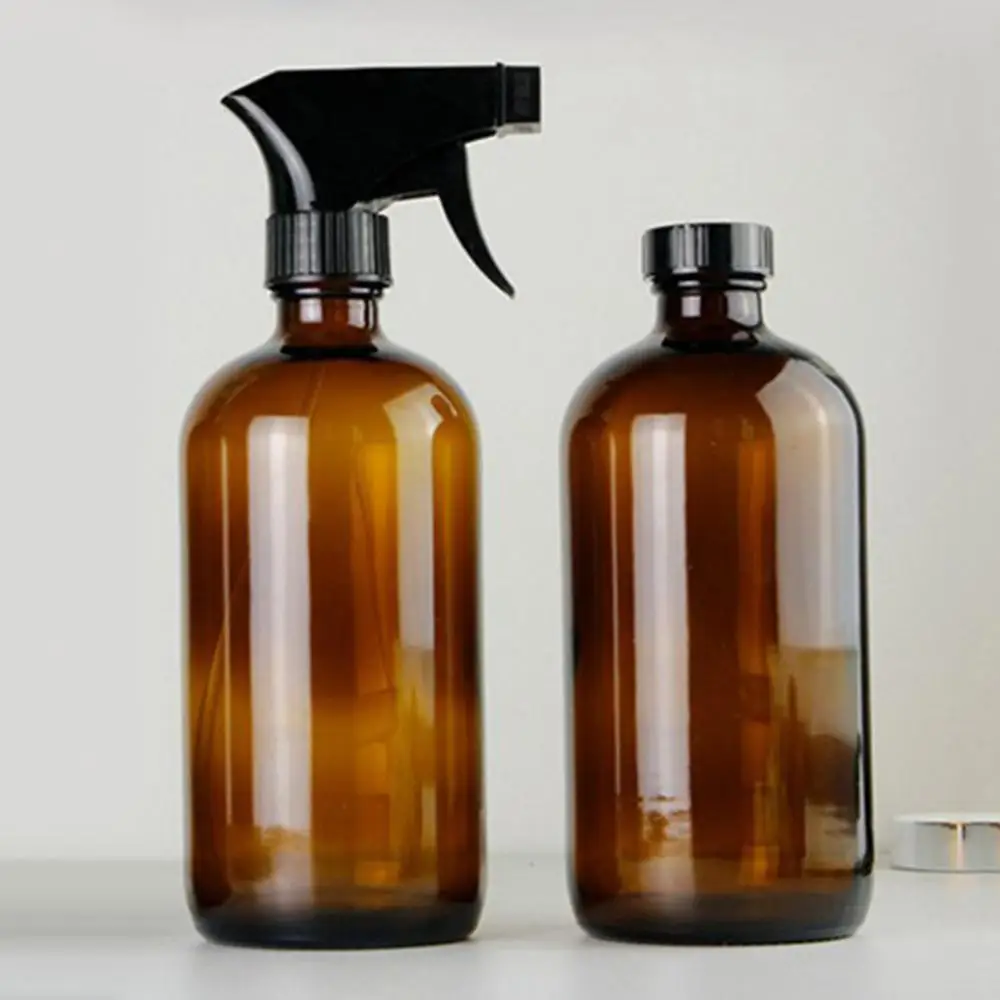 Пустая стеклянная бутылка с распылителем для эфирных масел 250/500 мл многоразовый