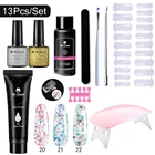 Набор полигелей Mr Chem для ногтей, прозрачный акриловый быстросъемный маникюрный набор для наращивания ногтей, удаляемый замачиванием полимерный дизайн ногтей