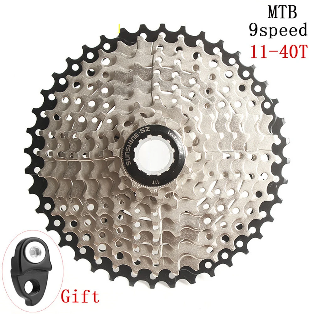 

SUNSHINE-SZ MTB Горный и городской велосипед 9s 27s 9 скоростей 11-40T кассета свободное колесо звездочки для велосипеда запчасти маховик