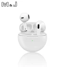 Беспроводные наушники M  J Air Pro 6 TWS Bluetooth 5,0, спортивные наушники-вкладыши, гарнитура с зарядным боксом, наушники для всех смартфонов