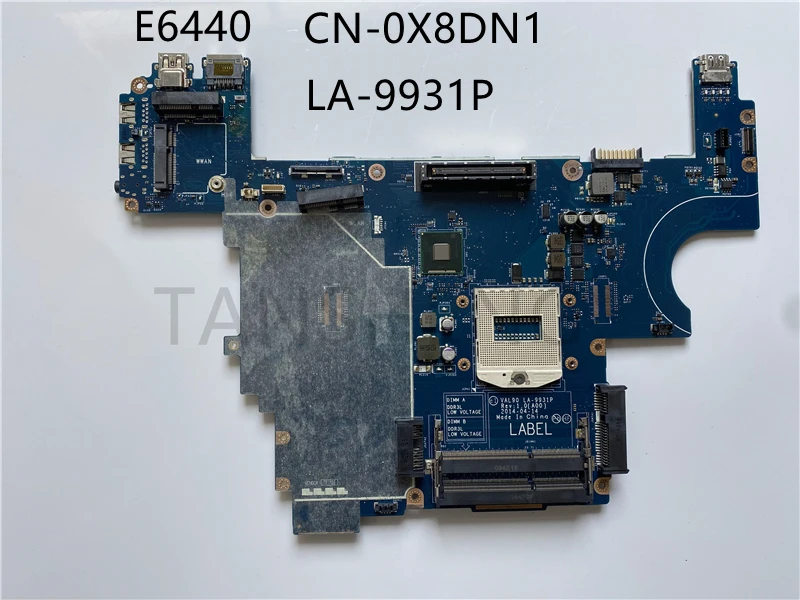 Материнская плата для ноутбука DELL Latitude E6440 CN-0X8DN1 0X8DN1 LA-9931P 100% полностью