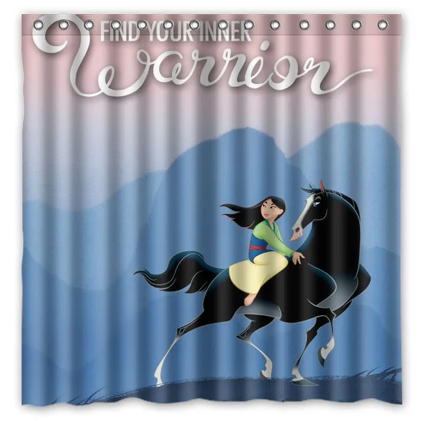 Mulan занавеска для душа водостойкая полиэфирная ткань ванной Прямая поставка