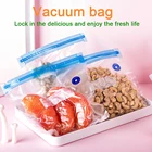 17 шт. сумка Наборы многоразовые Еда вакуумно-сжатые пакеты для хранения-загерметизируйте мешки с ручным насосом для непрерысной герметизации зажимы Еда Обёрточная бумага для Еда хранения замораживания