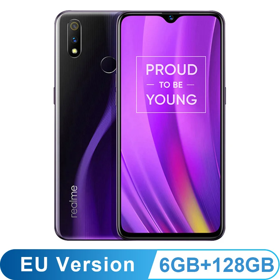 6GB 128GB Purple EU версия OPPO REALME 3 pro 6,3 ''4/6 ГБ 64/128 Гб Смартфон 4045 мА/ч, 16+ 5 Мп двойной Камера VOOC Быстрая зарядка 3,0 мобильный телефон - Цвет: 6GB 128GB Purple