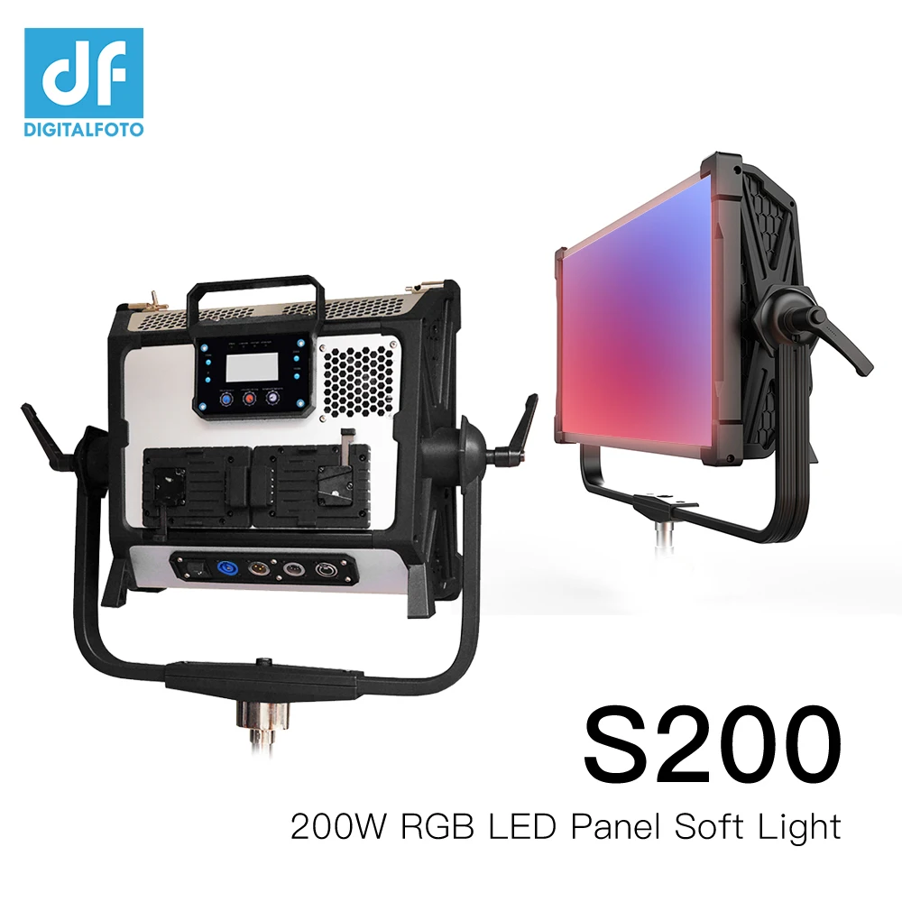 S200W полный Цвет RGB светодиодный Панель непрерывное видео мягкий светильник 2800-9990k
