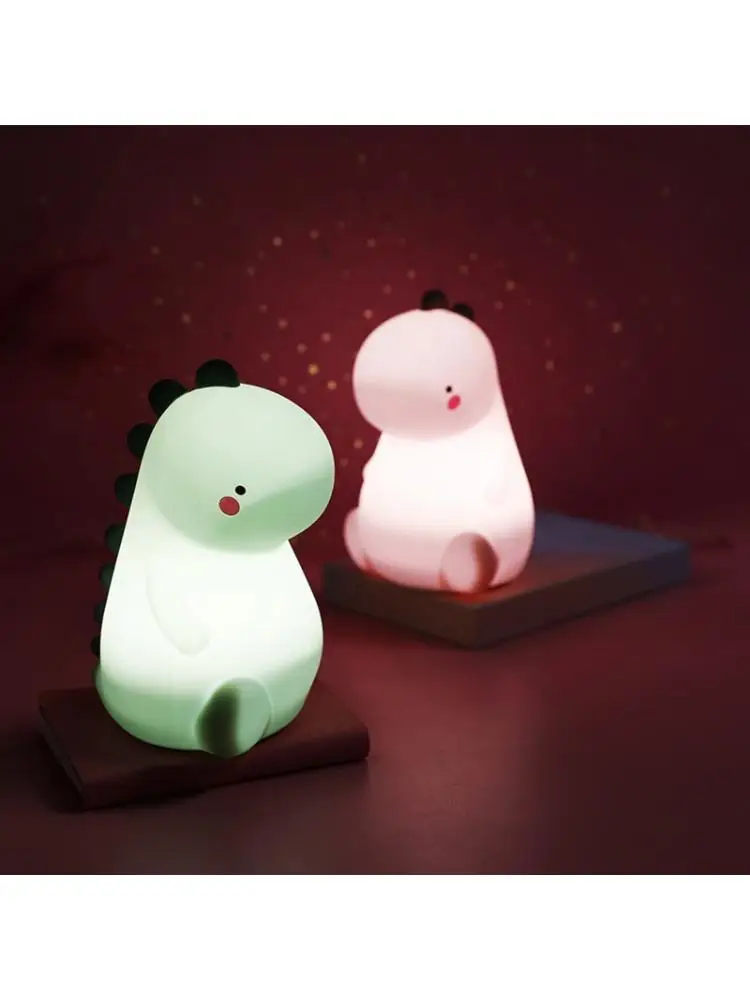 

Cartoon Dinosaur Night Light Touch Sensor USB Lamp for Children Kids Boys Girls