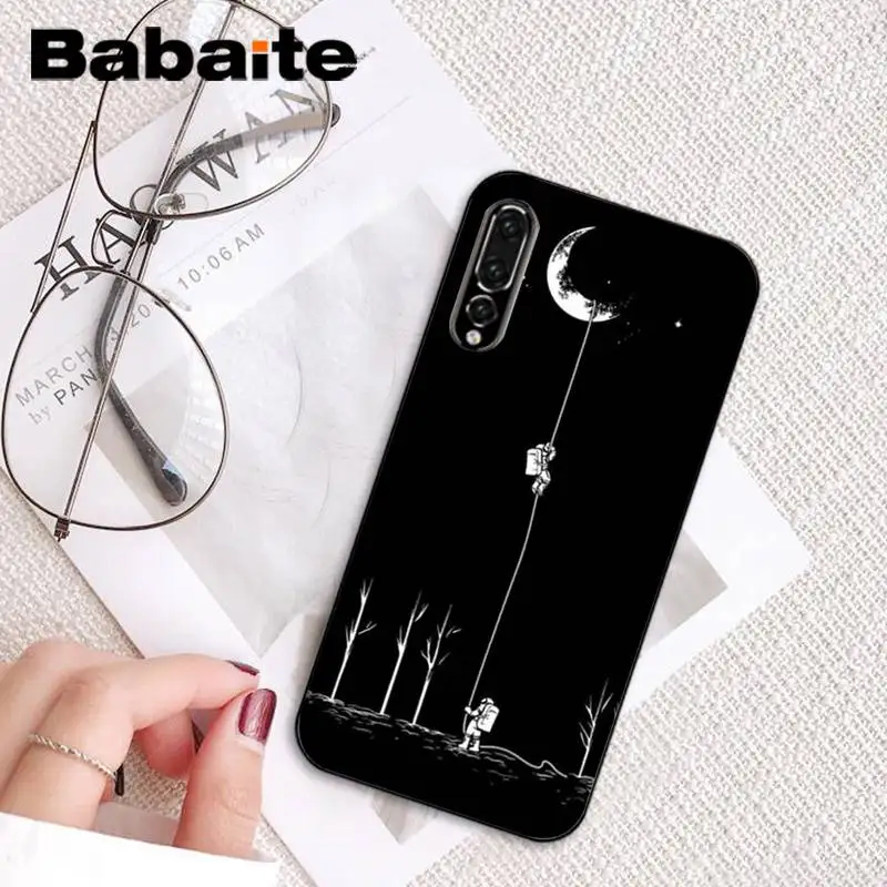Телефон Babaite white sun Moon stars роскошный уникальный дизайн для Huawei P9 P10 Plus Mate9 10 Mate10 Lite P20
