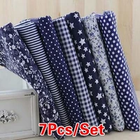 25x25cm 100 cotton fabric printed cloth 10 squares blue quilting fabrics for patchwork diy handmade sewing accessories