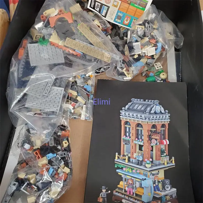 LOZ Конструктор обучающая игрушка станция метро угловой конструктор игрушки для