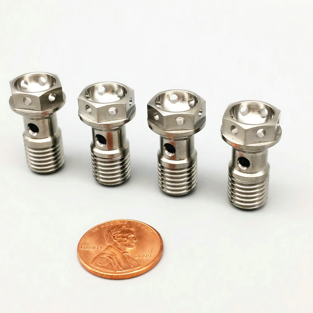 M10 Штангенциркули для мотоцикла трубчатые титановые болты шестигранные винты