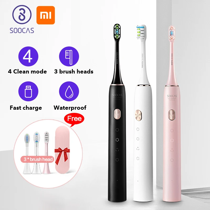 Xiaomi SOOCAS X3U звуковая электрическая зубная щетка USB быстрая зарядка ультразвуковая