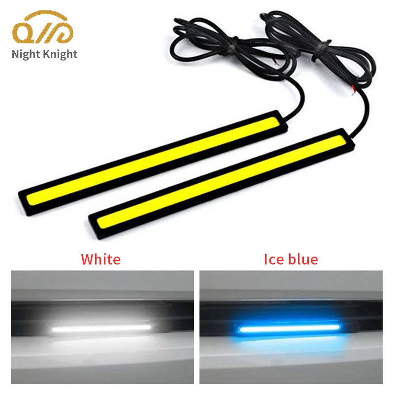 

Night knight 2pcs 17cm LED Car Daytime Running Light Bar COB Bulbs DRL External Atmosphere Lamp Auto Driving Fog Lamp Strip 12V