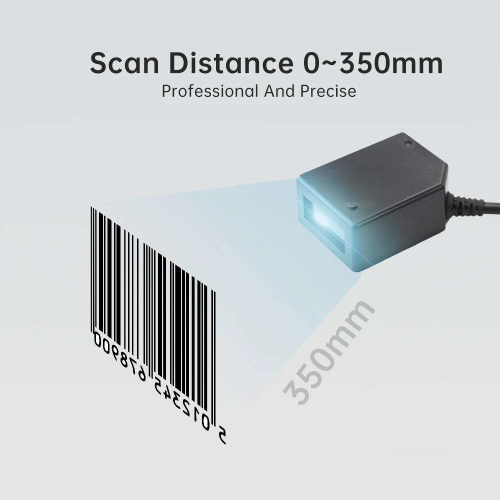 CCD barcode scanner High quality sensor from Japan Mini embedded for small & long USB&ampRS232 ports | Компьютеры и офис