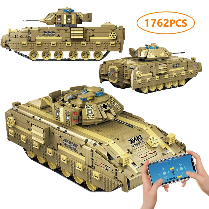 

City APP программируемая модель военного танка с дистанционным управлением, модель оружия, строительные блоки, технические радиоуправляемые с...