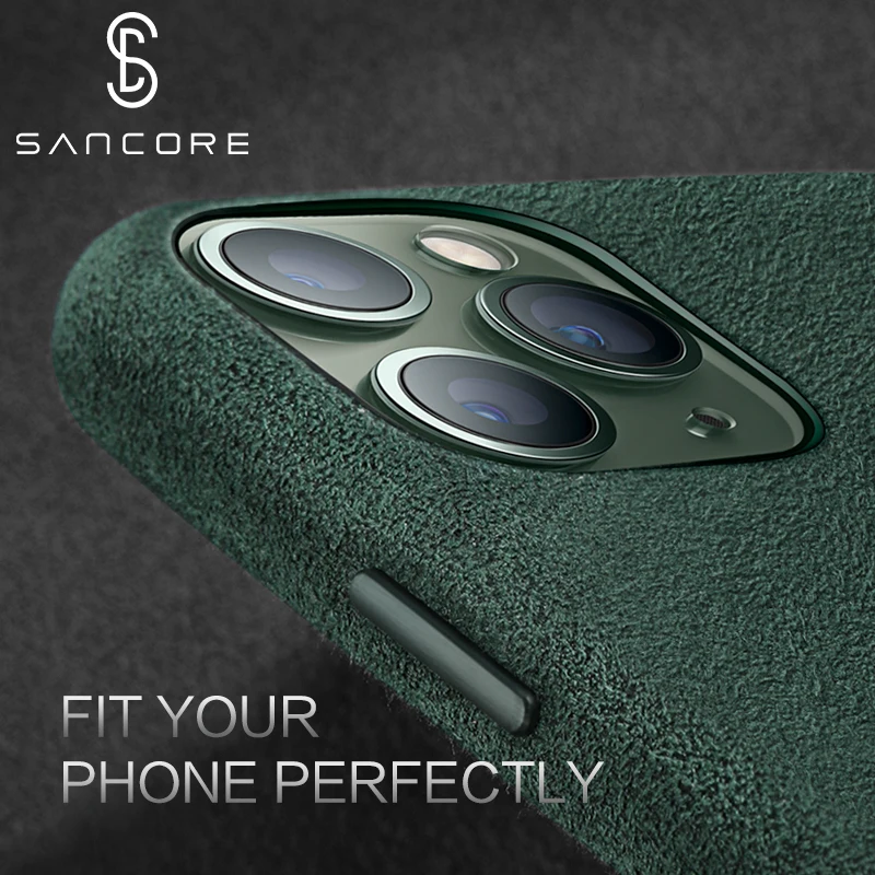 SanCore для iPhone 11 pro Max чехол для телефона ALCANTARA модный кожаный чехол с полной защитой бизнес роскошный чехол для телефона замшевый Чехол для мужчин
