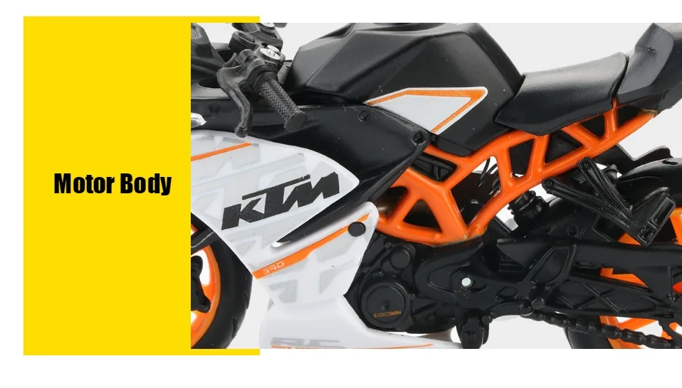 Maisto Сплав 1:18 Модель мотоцикла игрушка Моделирование KTM RC 390 мотоцикл автомобиль спортивный гоночный автомобиль Модель Коллекция игрушек для детей