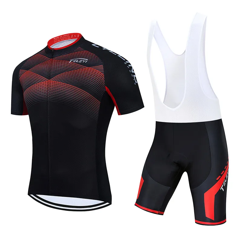 

2021 Cycling Jersey Set Summer MTB Bicycle Clothing Maillot Ropa Ciclismo 100% Polyester Racing Bike Clothes Cycling Set