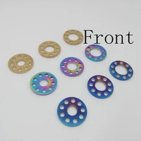 10pcs m6 m8 m10 porous ti 9 holes washers titanium drilled spacer gaskets for motorcycle