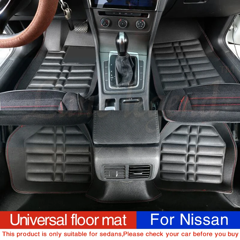 

Custom fit car floor mats for Nissan altima Rouge X-trail Murano Sentra Sylphy versa sunny Tiida 3D car-styling carpet liner