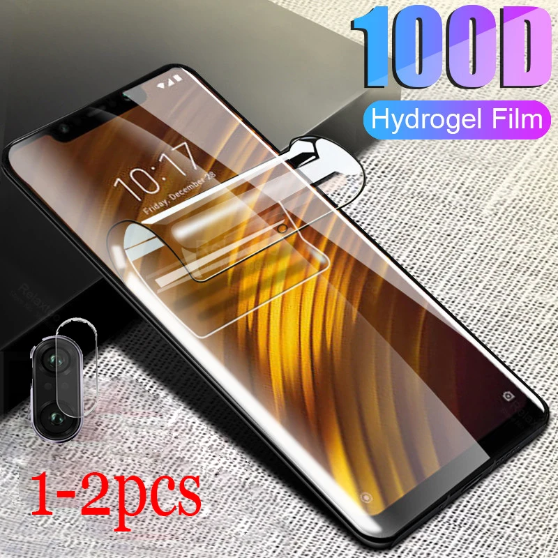

1-2 шт. Гидрогелевая пленка для xiaomi mi a2 a3 lite a1 play защитная пленка mi pocophone f1 Защитная пленка для телефона mi 5x 6x стекло для объектива