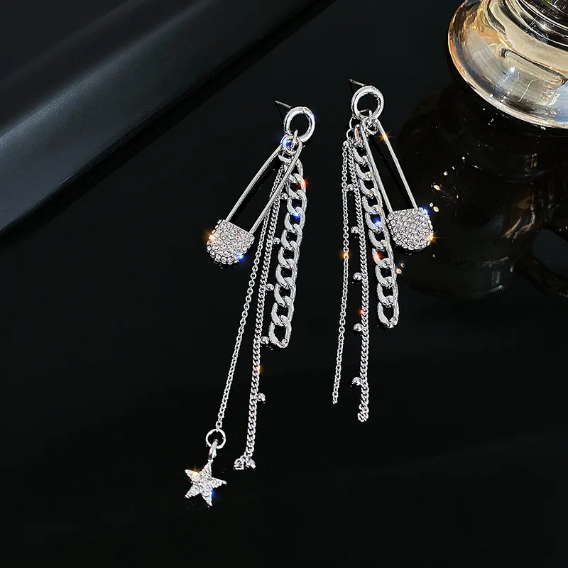 

2020 New Fashion Trend Women's Earrings Bardian Star Pin Tassels Drop Earrings For Women Party Girl Jewelry Gifts Wholesale
