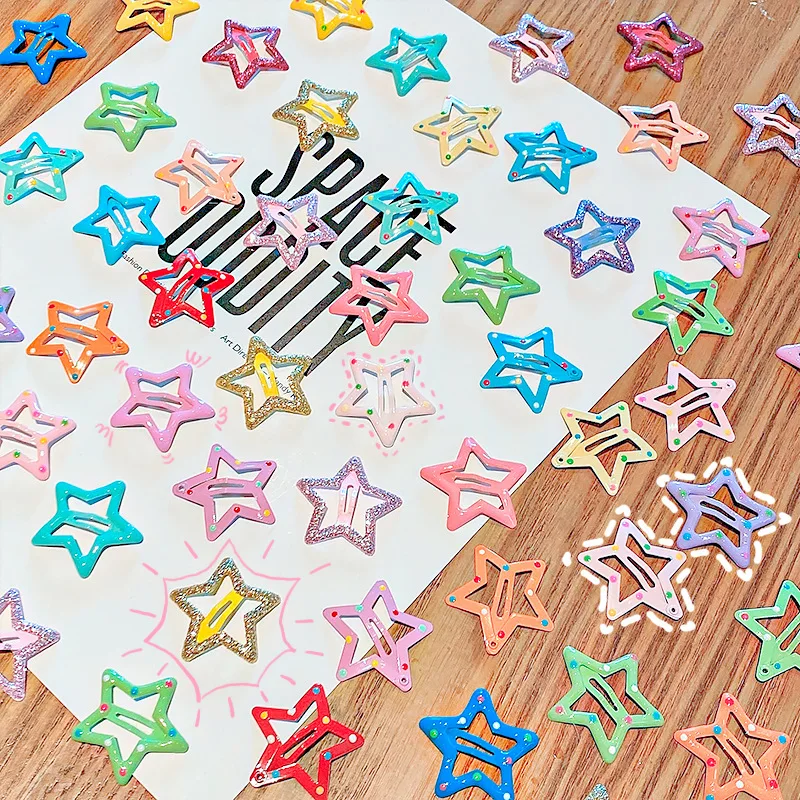 

10pcs Children Cute Color Hairclip Head Jewelry Drop-shaped Clip Hair Accessories Baby Clip Cute Fashion Baby Hairpin Clip