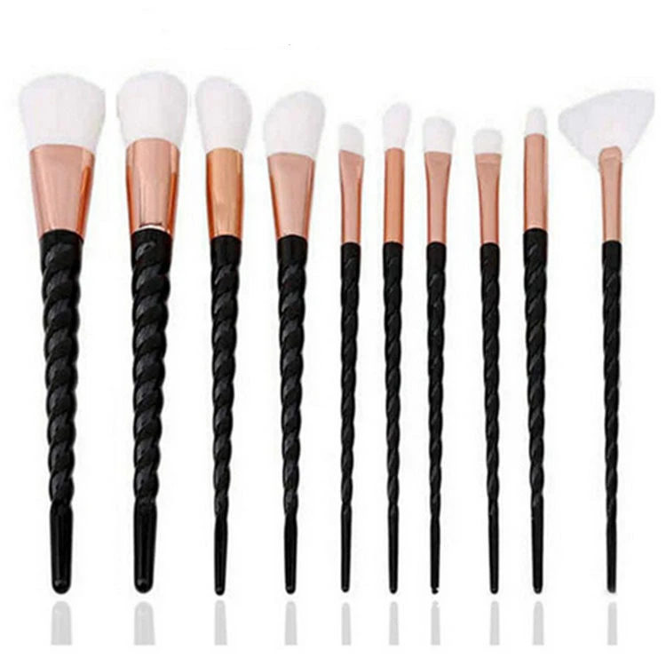 10pcs-6 20 шт. алмазные кисти для макияжа Набор пудры основа Румяна для растушевки тени для глаз губ Косметика Красота Макияж Кисти Pincel Maquiagem - Handle Color: 10pcs-6