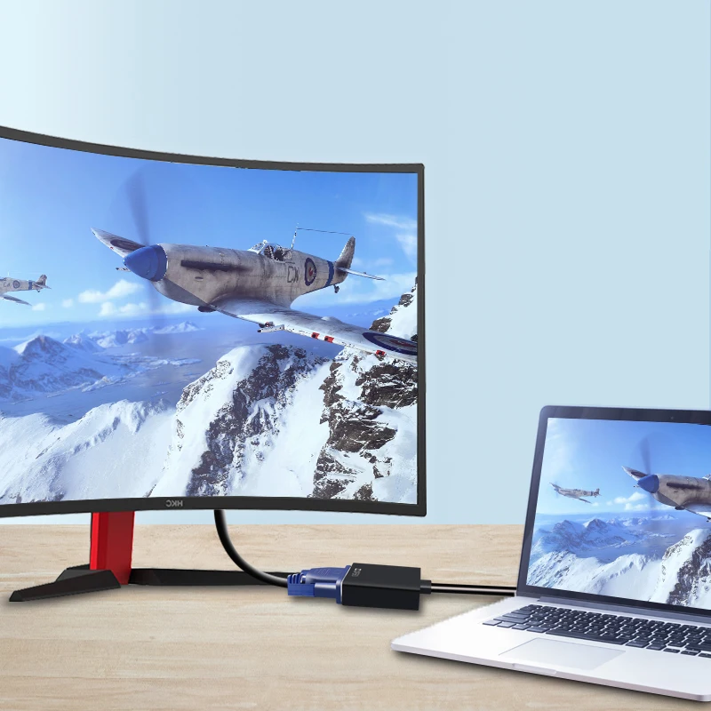 HEONYIRRY Новинка 1080P HDMI-совместимый штекер VGA гнездо видео конвертер адаптер кабель