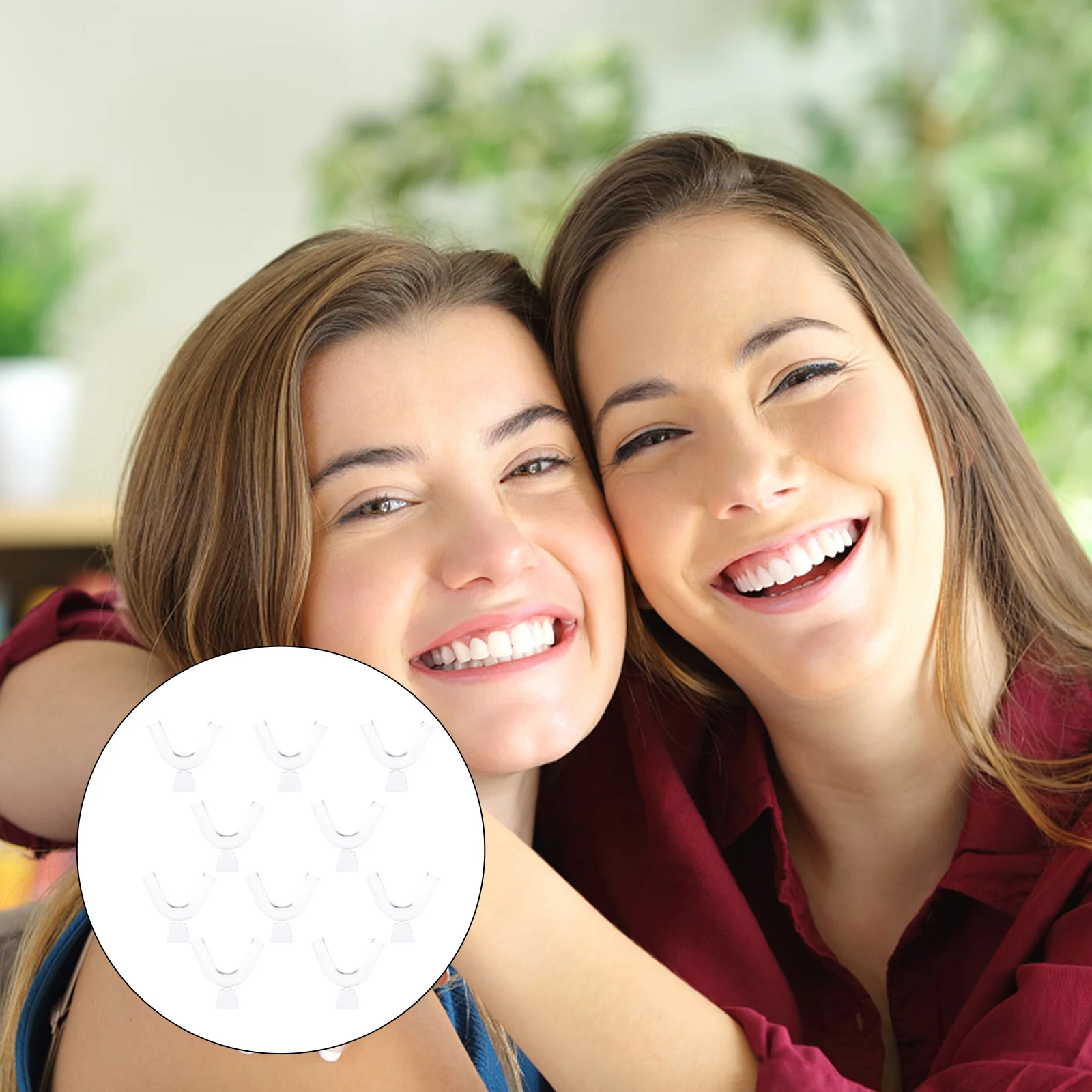 

10 шт., отбеливающие лотки холодсветильник, термоформовочные зубные лотки (белые)