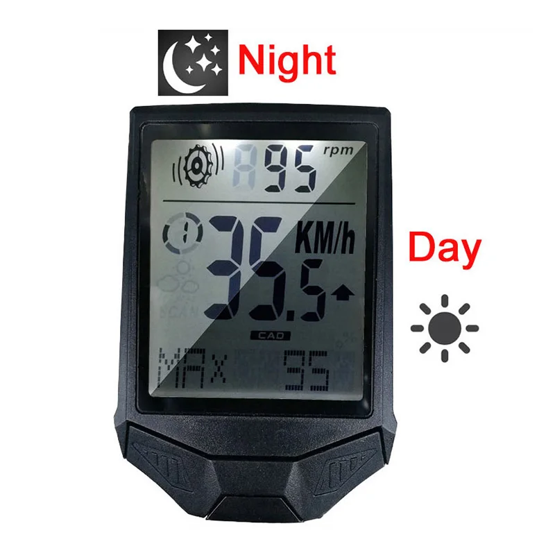 Беспроводной Велосипедный компьютер одометр спидометр ЖК-дисплей держатель 3 в 1