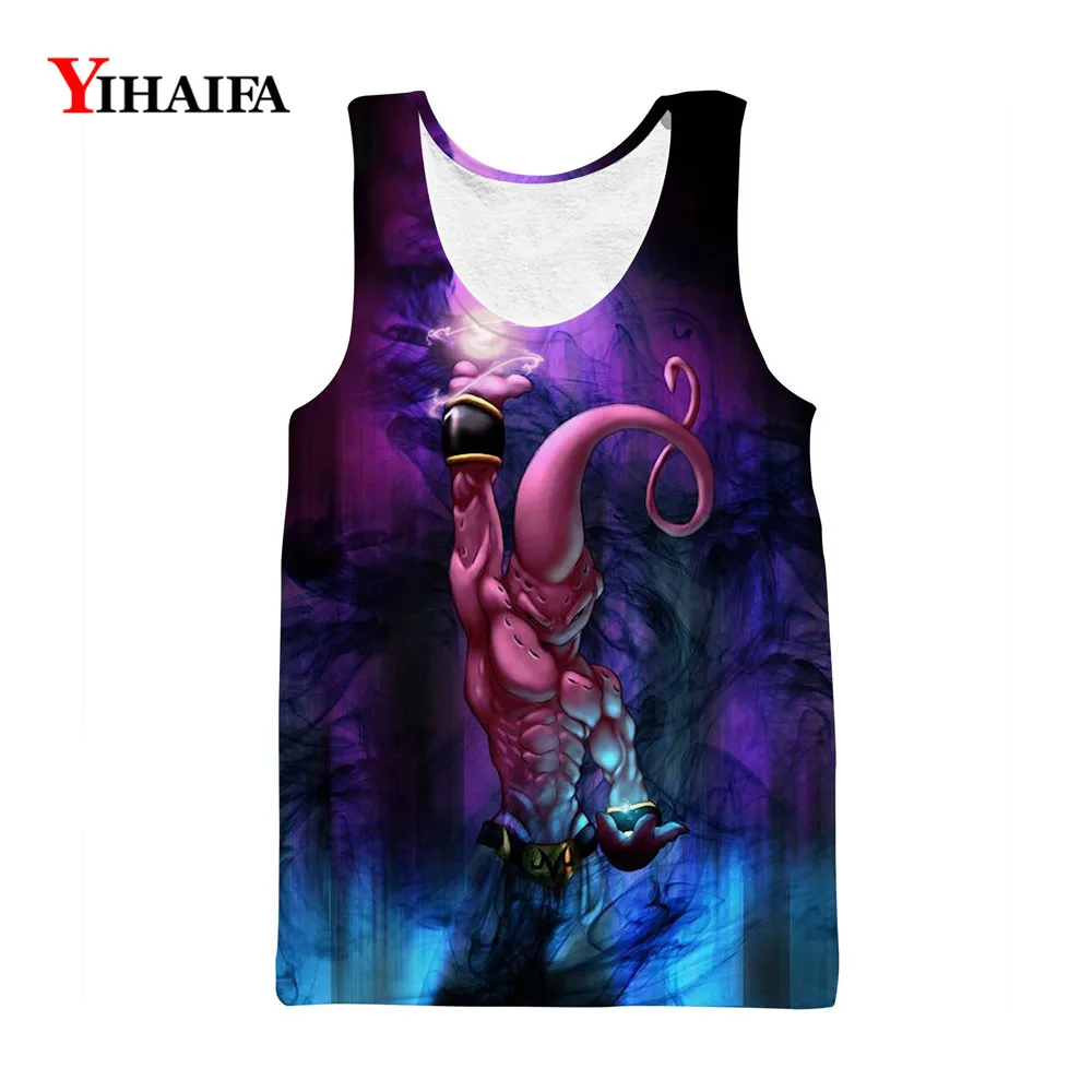Мужская майка с 3D принтом из мультфильма Драконий жемчуг Z топы без рукавов для