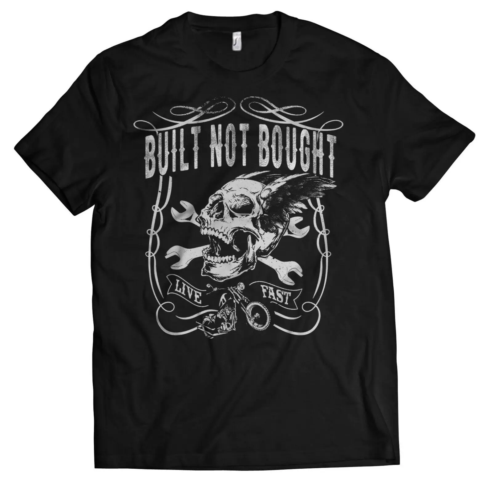 

T-Shirt Biker Screwdriver Built - in not bought motorcycle Chopper Oldschool Man s-5xl- show original title