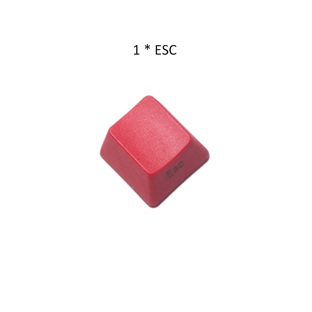 PBT красный цвет без символов колпачки для ключей ESC стрелка WASD пробел колпачки для Cherry Mx Переключатель механическая клавиатура OEM профиль