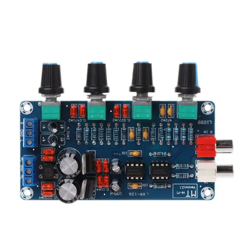 Двойной переменного тока 12V 18V NE5532 предварительно Объем Тон ВЧ СЧ бас Управление