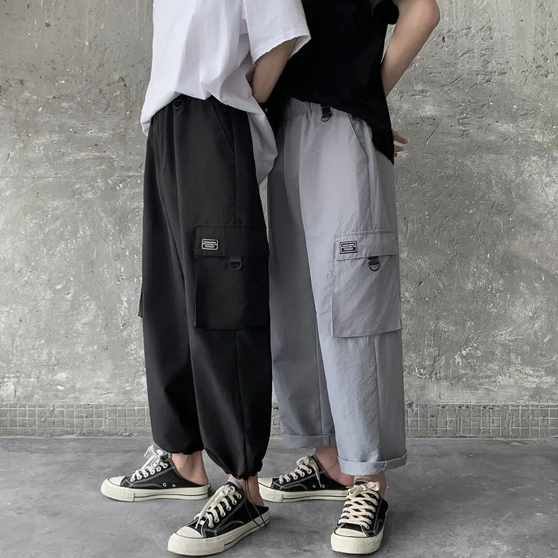 Мужские брюки-карго Privathinker с высокой талией в стиле хип-хоп уличные мужские брюки