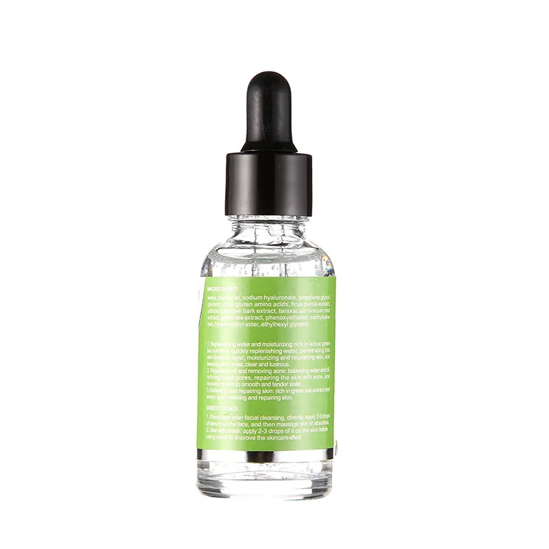 

Green Tea Facial Serum Essence Repair Whitening Moisturizing Hydrating Nourishing Natural Serum Skin Care Acne Treatment