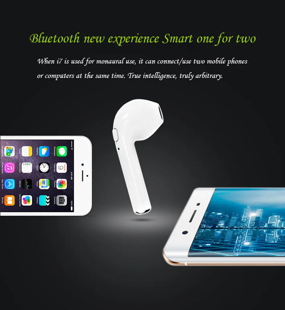 На русском языке TWS наушники-вкладыши Bluetooth I7 I7s мини беспроводные наушники музыкальные наушники стерео гарнитура для Iphone X 7 8 samsung Xiaomi