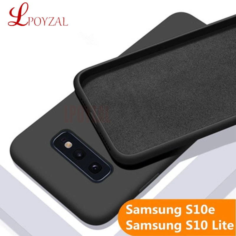 LPOYZAL мягкая накладка из жидкого силикона чехол для samsung Galaxy Note 8 9 10 плюс S7 S8 S9 S10 S10E J4