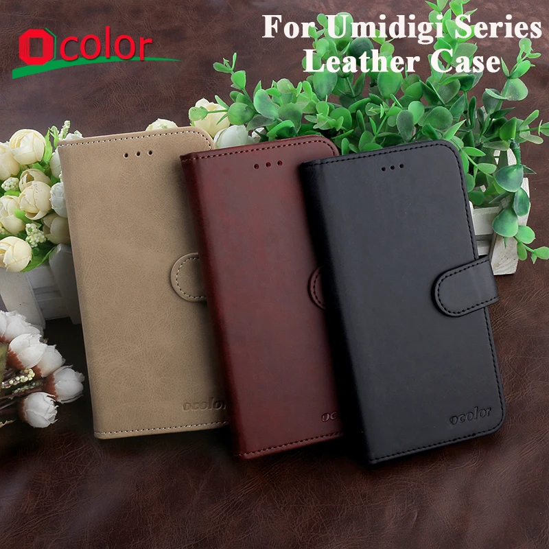 Чехол-бумажник из ПУ кожи ocolor для Umidigi A5 Pro power 3 защитный чехол X A3X A3S Fundas | Мобильные