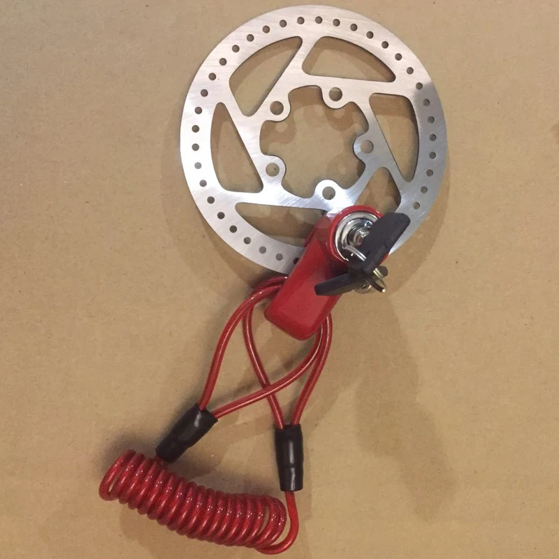 Portable Electric Skateboard Lock Disc Brakes Wheels Lock for Xiaomi Mijia M365 Scooter Skate Board Anti-theft Metal Steel Wire