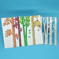 metal cutting mold for 4 big trees and leaves scrapbook photo frame photo album decoration diy handmade art