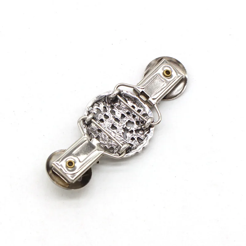 Женский и мужской винтажный шарф-свитер с пряжкой зажим для воротника из сплава