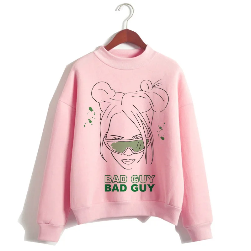 Billie Eilish, худи, женская одежда, толстовка, Корейская, 90 s, с капюшоном, Harajuku, с принтом, толстовки, уличная, топ, повседневная, ulzzang, капюшон - Цвет: 619