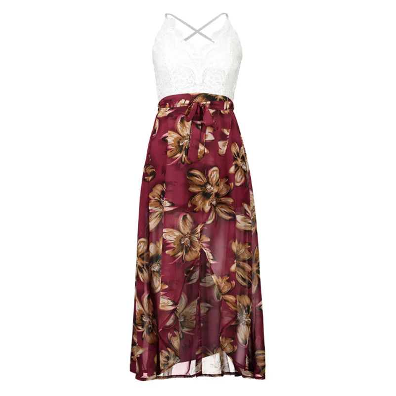 Свободное пляжное платье с цветочным принтом v образный вырез большие размеры