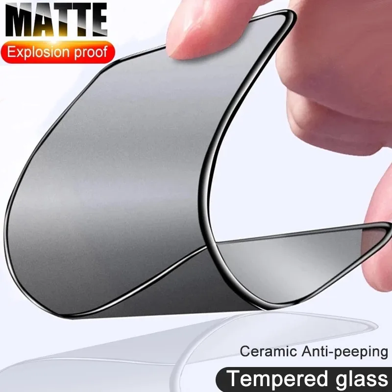 

Matte Ceramic Privacy Screen Protectors for Poco X3 Pro NFC F3 M3 Anti-Spy Film for Xiaomi Redmi Note 10 9 8 Pro 10s 9s 9T 8T 9A