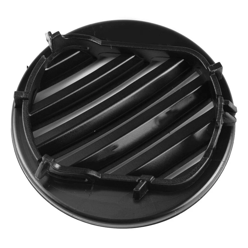 Решетка вентиляционного отверстия приборной панели круглая черная АБС