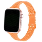 Ремешок силиконовый для Apple Watch band 44 мм 40 мм 45 мм 41 мм 38 мм 42 мм, браслет для смарт-часов iWatch Series 3 4 5 6 se 7