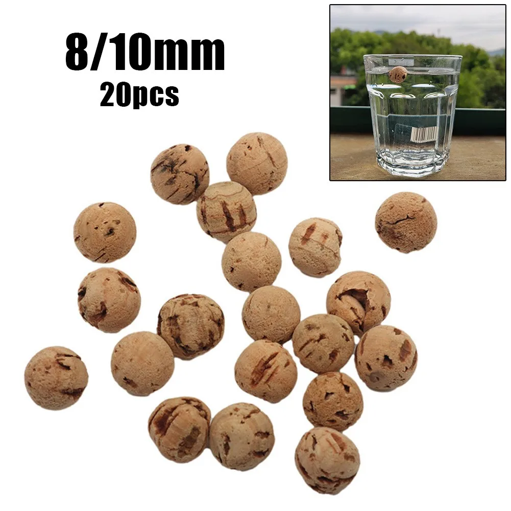 

20pcs Carp Fishing Boilies Bait Cork Balls Pop-Ups For Ronnie Hair Rigs Large Buoyancy Reservoir Floating Water Bead Anti-bottom