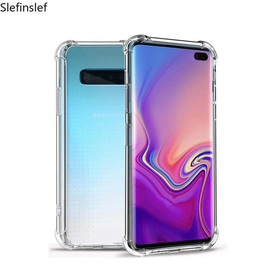 Прозрачный мягкий чехол из ТПУ с воздушной подушкой для Samsung Galaxy S10e S10 5G Plus A10 A30 A40