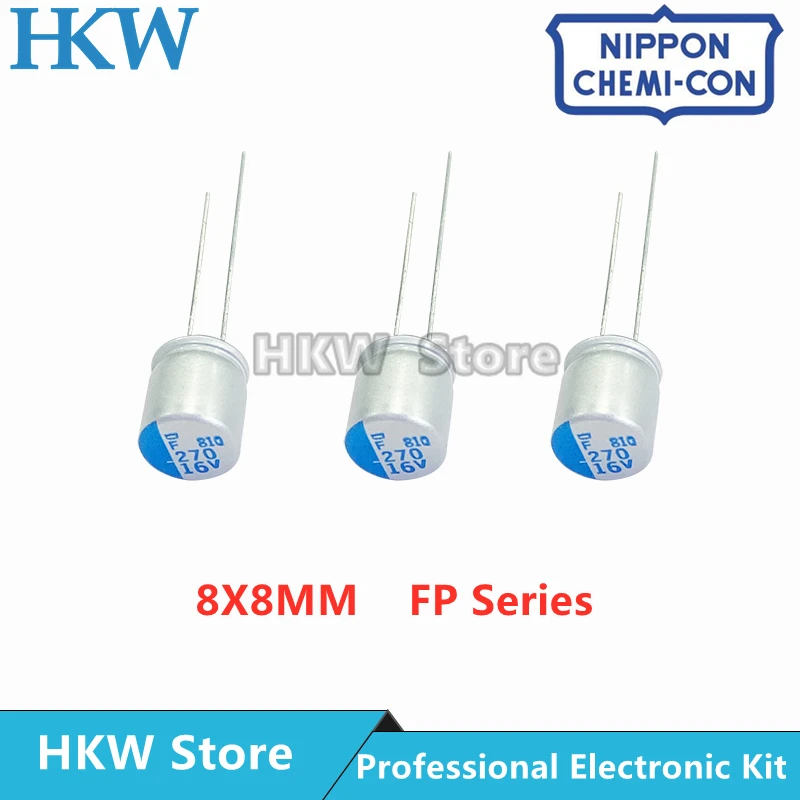 

10pcs 270UF 16V NCC 8x8mm 8x12 6x9 Super Low ESR 16V270uF For Motherboard VGA Solid Capacitor NIPPON CHEMI CON 16V270UF 270UF16V